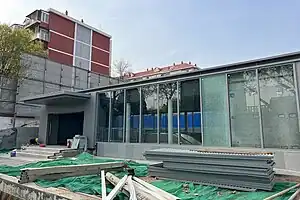 建设中的A出入口（2024年4月）