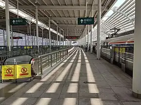 莞惠城际铁路东莞西站待避线