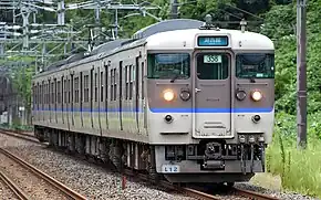 113系電車（雄琴溫泉站）