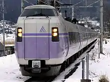 E351系「超級梓」號特急列車（海之口車站 2007年1月）