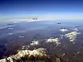 赤石山脈上空