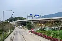 新建的香園圍公路與既有蓮麻坑路