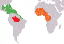海牛的全球大致分布状况图