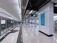 屯馬綫2號月台（2021年6月）