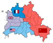 柏林的四个占领区