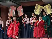 朝鮮王朝王、以及宦官、婢女的衣著