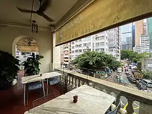 「The Pawn」對出的陽台（已結業）