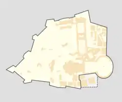 梵蒂岡宗座檔案館在梵蒂岡內的位置